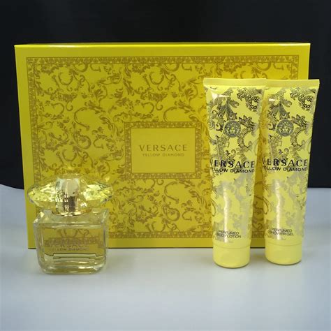 yellow diamond versace gift set.